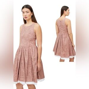 Alaïa Laser-Cut Sleeveless Fit & Flare Dress size FR42